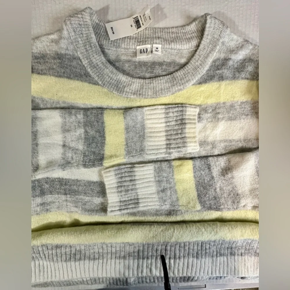 GAP Tunic Boat Neck Multicolored‎ Long Sleeve Lightweight Sweater Size XS New